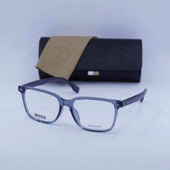 Hugo Boss BOSS 1480/F 0KB7 00 Square Eyeglasses 55mm – Transparent Grey - Picture 6 of 11